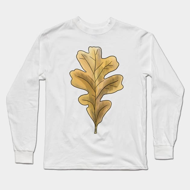 Oak Leaf Long Sleeve T-Shirt by shehitsback